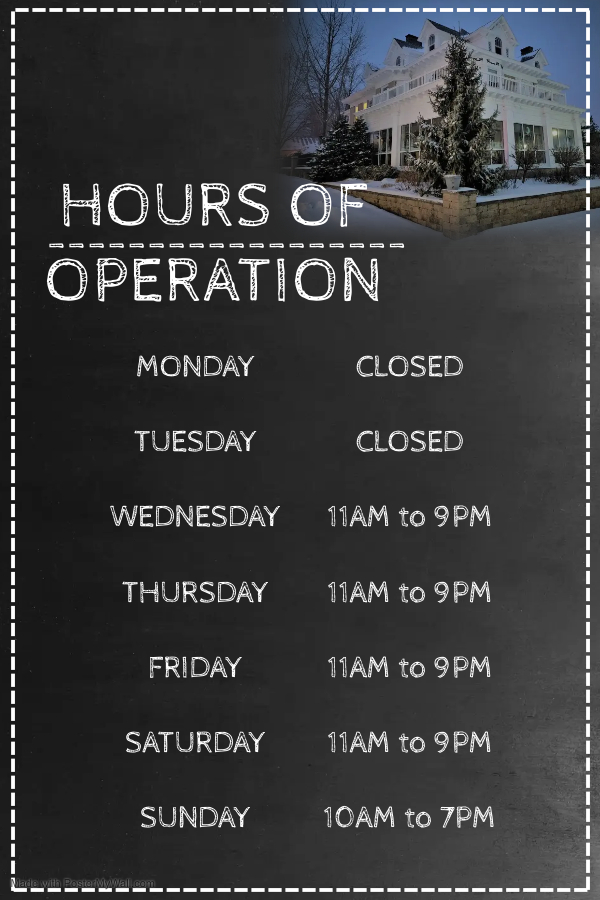 HOURS OF OPERATION