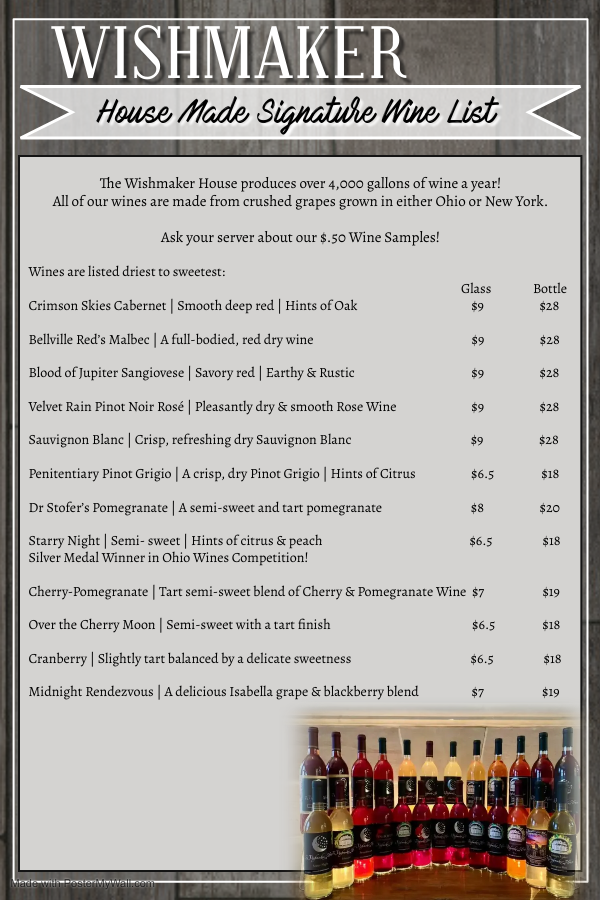 House shop wine list
